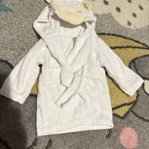Baby Essentials Soft White Baby Robe